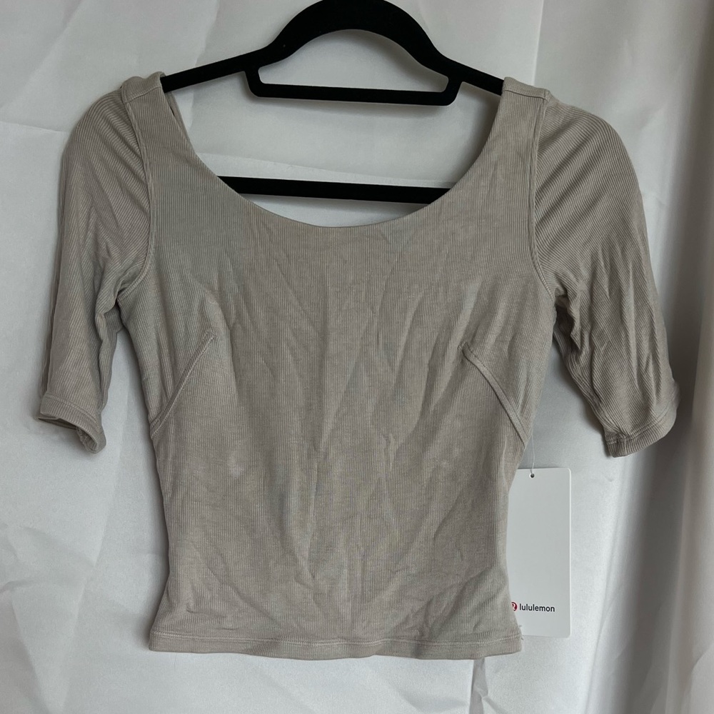 lululemon athletica Gray Crop Top